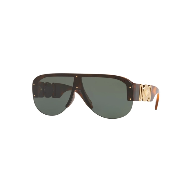 Óculos de Sol Versace 0VE4391 53177148 Acetato Marrom Mesclado com lentes na cor Verde 1