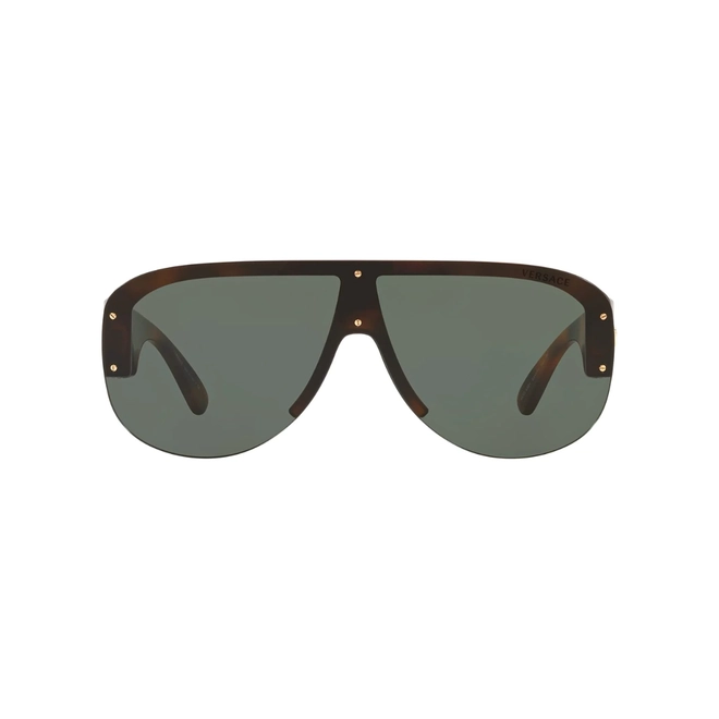 Óculos de Sol Versace 0VE4391 53177148 Acetato Marrom Mesclado com lentes na cor Verde 2