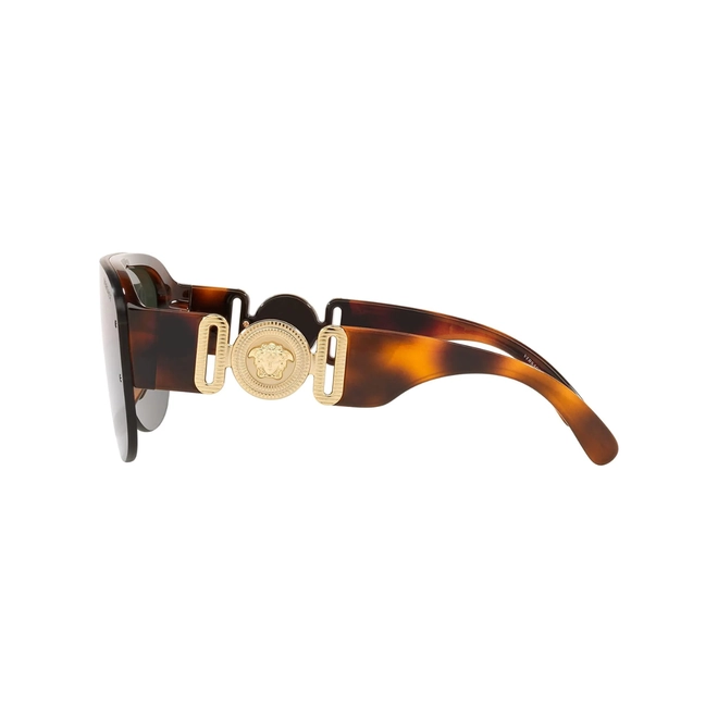 Óculos de Sol Versace 0VE4391 53177148 Acetato Marrom Mesclado com lentes na cor Verde 3