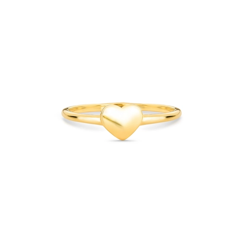 Anel For me Signature coração prata 925 com banho dourado