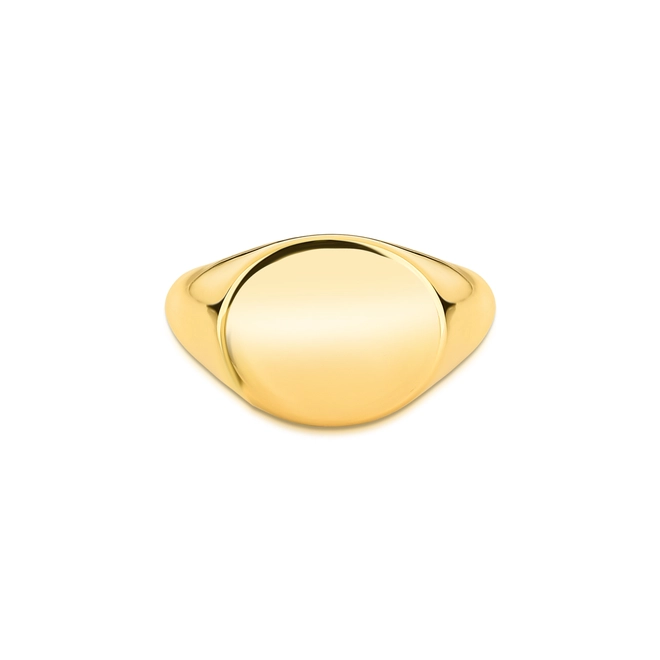 Anel For me Signature oval de mingo prata 925 com banho dourado 5