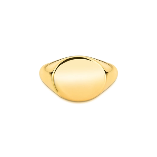 Anel For me Signature oval de mingo prata 925 com banho dourado