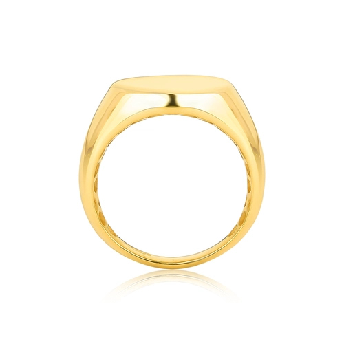 Anel For me Signature oval de mingo prata 925 com banho dourado