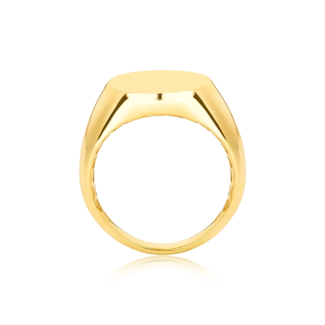 Anel For me Signature oval de mingo prata 925 dourado forrado 3