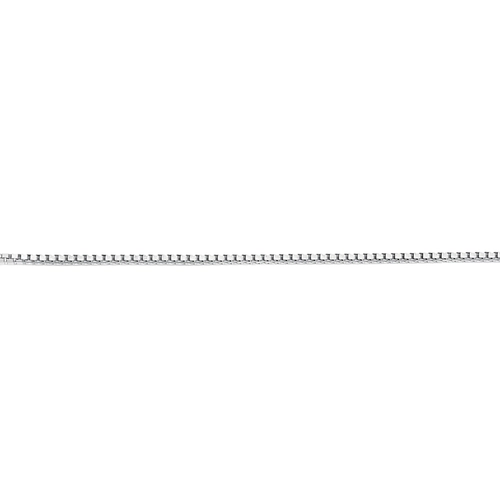 Corrente malha Veneziana ouro branco 18k polida 45CM