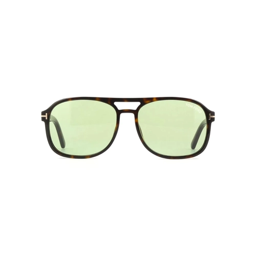 Óculos de Sol Tom Ford FT1022_5852N Acetato Marrom Mesclado com lentes na cor Verde