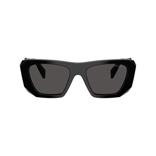 Óculos de Sol Prada 0PR B18S 16K08Z53 Acetato Preto com lentes na cor Cinza Escuro