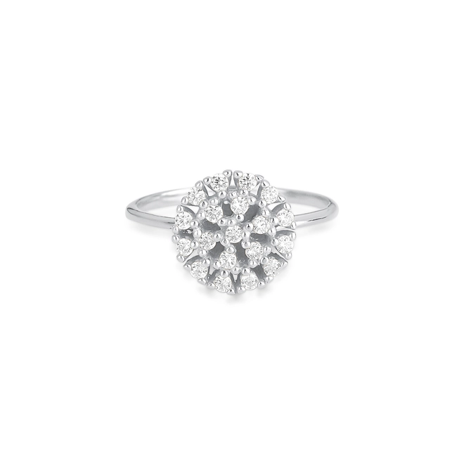 Anel For me Gem flor prata 925 chuveiro de Zircônias rodinadas 3
