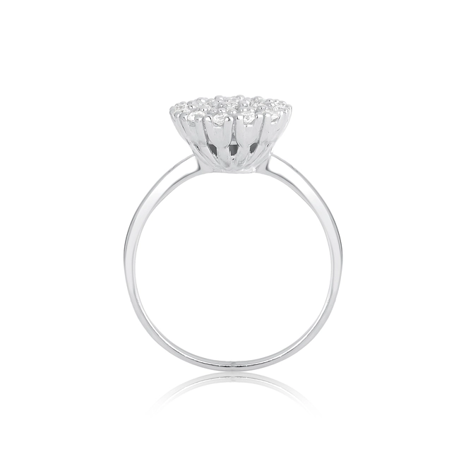 Anel For me Gem flor prata 925 chuveiro de Zircônias rodinadas 2