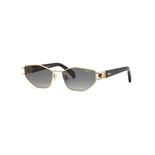 Óculos de Sol Chopard Happy Diamonds SCHM13S 580300 Metal Dourado com lentes na cor Cinza Degradê
