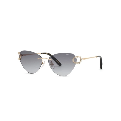 Óculos de Sol Chopard SCHM15S 600300 Metal Rose com lentes na cor Cinza Degradê