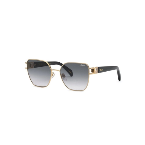 Óculos de Sol Chopard Happy Diamonds SCHM22S 570300 Metal Dourado com lentes na cor Cinza Degradê
