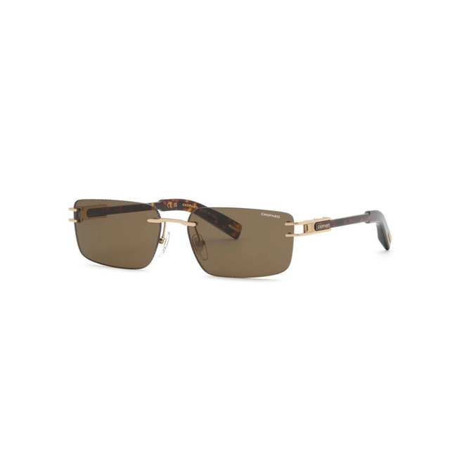 Óculos de Sol Chopard SCHM32 600300 Metal Dourado com lentes na cor Marrom 1