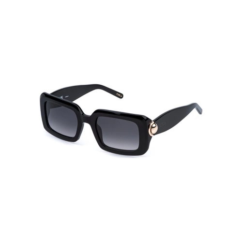 Óculos de Sol Furla SFU980 520700 Acetato Preto com lentes na cor Cinza Degradê