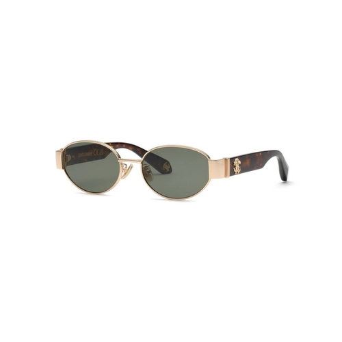 Óculos de Sol Roberto Cavalli SRC140M 540300 Metal Dourado com lentes na cor Verde