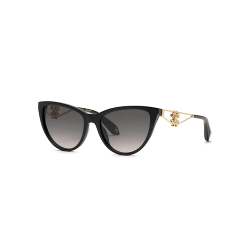 Óculos de Sol Roberto Cavalli SRC158M 540700 Acetato Preto com lentes na cor Cinza Degradê