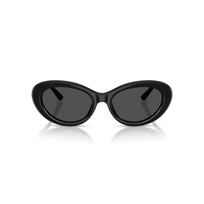 Óculos de Sol Dolce & Gabbana 0DG4519 501/8754 Acetato Preto com lentes na cor Cinza Escuro 2
