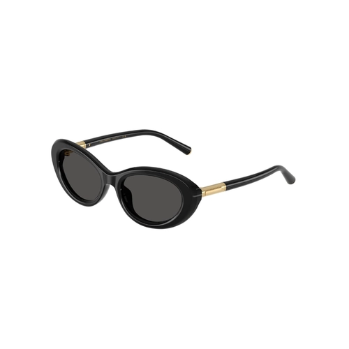 Óculos de Sol Dolce & Gabbana 0DG4519 501/8754 Acetato Preto com lentes na cor Cinza Escuro