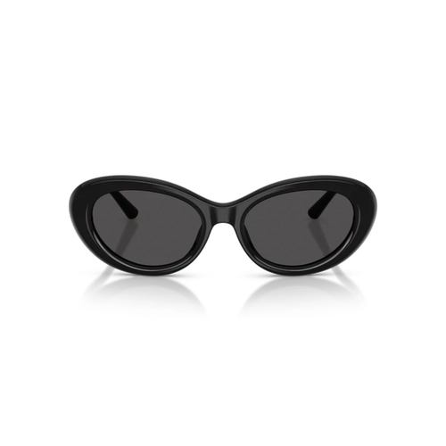 Óculos de Sol Dolce & Gabbana 0DG4519 501/8754 Acetato Preto com lentes na cor Cinza Escuro
