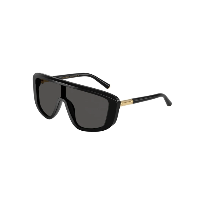 Óculos de Sol Dolce & Gabbana 0DG4520 501/8728 Acetato Preto com lentes na cor Cinza 1