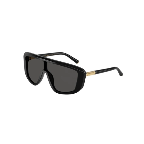 Óculos de Sol Dolce & Gabbana 0DG4520 501/8728 Acetato Preto com lentes na cor Cinza
