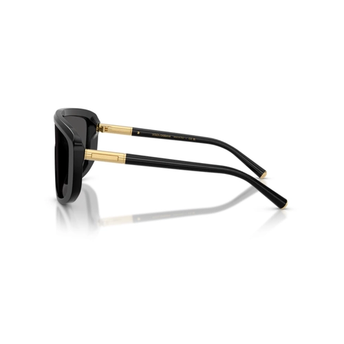 Óculos de Sol Dolce & Gabbana 0DG4520 501/8728 Acetato Preto com lentes na cor Cinza