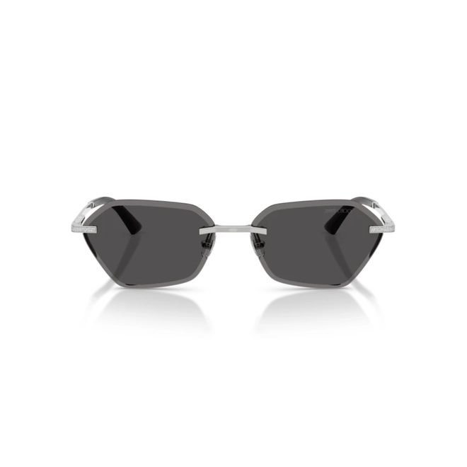Óculos de Sol Jimmy Choo 0JC4022J 30028758 Metal Prata com lentes na cor Cinza 2