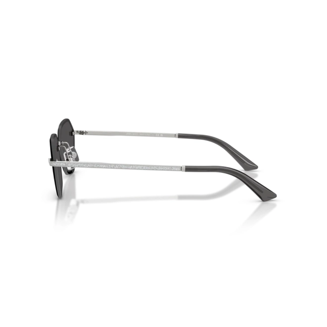 Óculos de Sol Jimmy Choo 0JC4022J 30028758 Metal Prata com lentes na cor Cinza 3