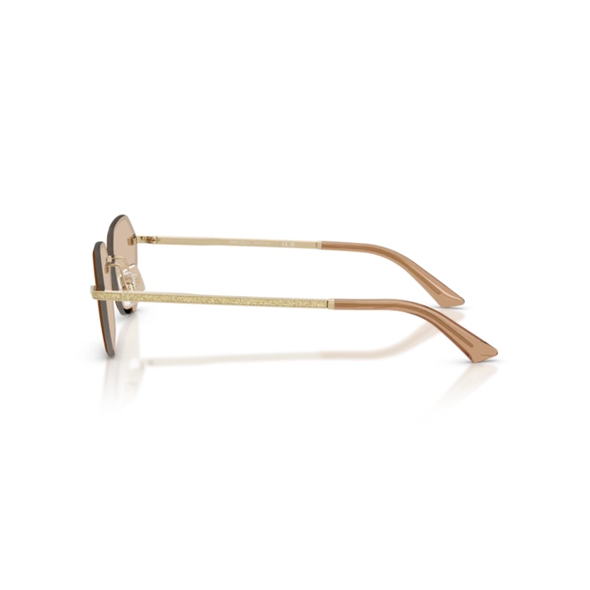 Óculos de Sol Jimmy Choo 0JC4022J 30069358 Metal Dourado com lentes na cor Marrom 3