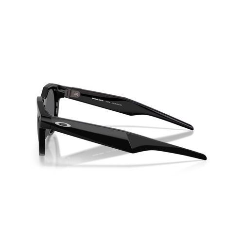 Óculos de Sol Oakley Meta HSTN 0OW8002 80020351 Acetato Preto Brilhante com lentes na cor Cinza Polarizado Prizm