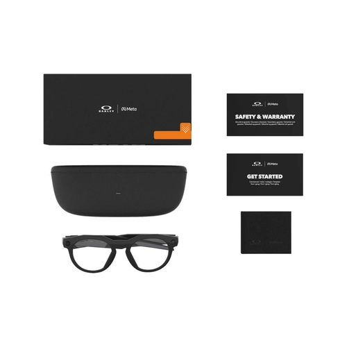 Óculos de Grau Oakley Meta HSTN 0OW8002 80020751 Acetato Preto Brilhante