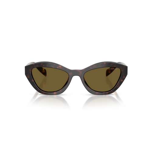 Óculos de Sol Prada 0PR A02S 17N09Z52 Acetato Marrom Mesclado com lentes na cor Marrom