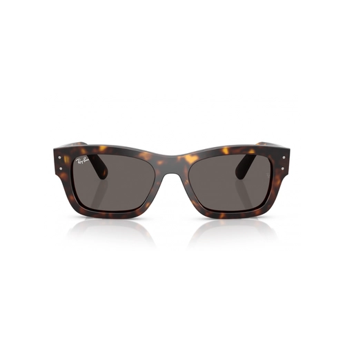 Óculos de Sol Ray-Ban Joseph 0RB7683S 902/B155 Acetato Marrom Mesclado Polido com lentes na cor Cinza