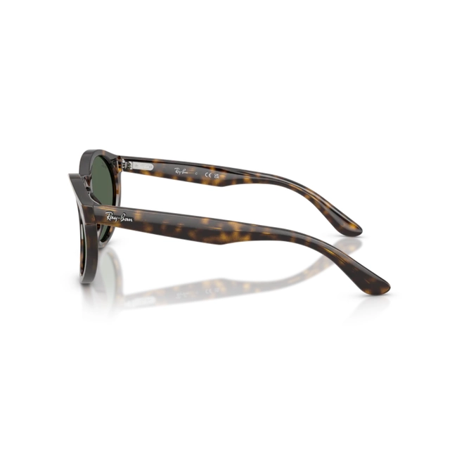 Óculos de Sol Ray-Ban Reverse 0RBR0505S 6790VR52 Acetato Marrom Mesclado com lentes na cor Verde 3