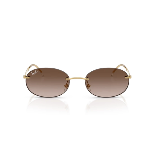 Óculos de Sol Ray-Ban 0RB3767 001/1354 Metal Dourado com lentes na cor Marrom 2