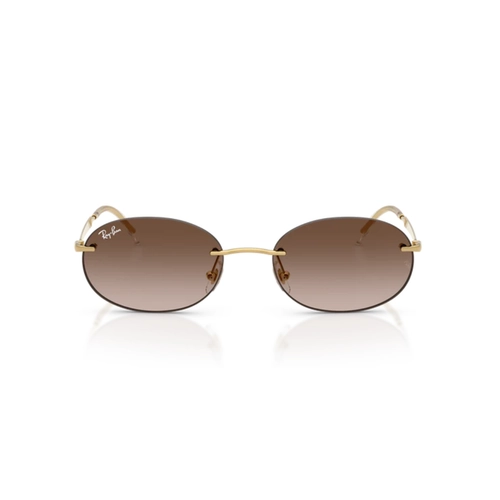 Óculos de Sol Ray-Ban 0RB3767 001/1354 Metal Dourado com lentes na cor Marrom