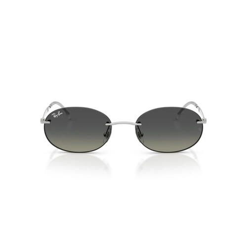Óculos de Sol Ray-Ban 0RB3767 003/1154 Metal Prata com lentes na cor Cinza Degradê