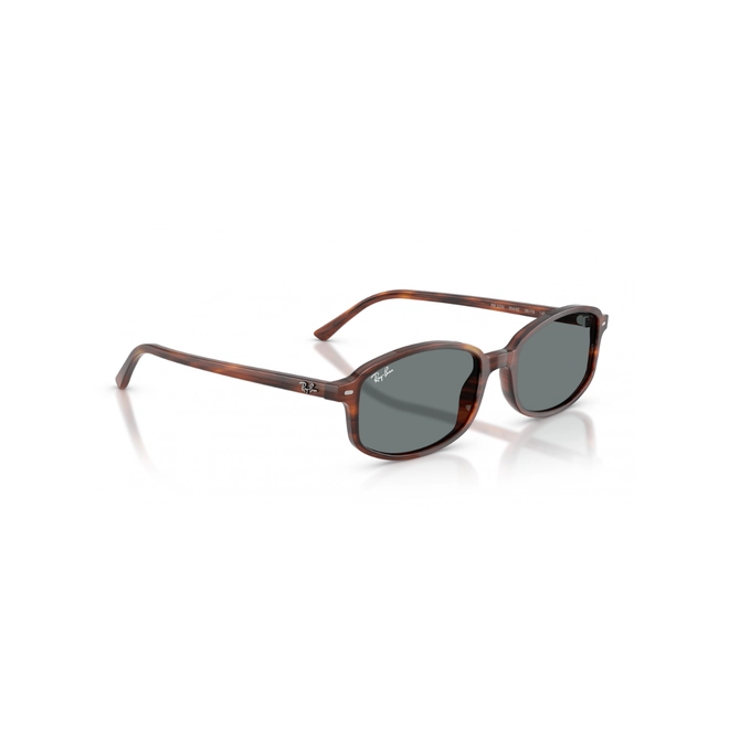 Óculos de Sol Ray-Ban 0RB2232 954/6256 Acetato Marrom Mesclado Polido com lentes na cor Azul 3