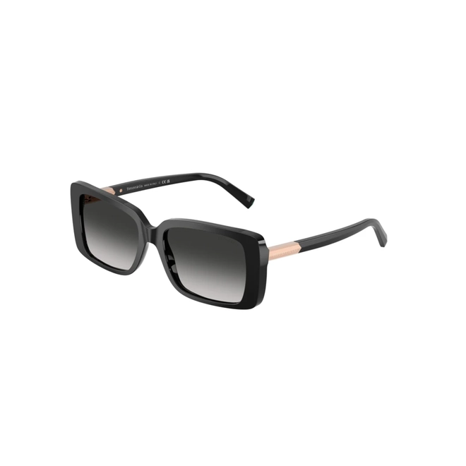 Óculos de Sol Tiffany 0TF4249 80013C55 Acetato Preto com lentes na cor Cinza Degradê 1