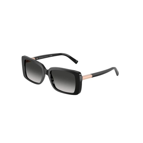 Óculos de Sol Tiffany 0TF4249 80013C55 Acetato Preto com lentes na cor Cinza Degradê