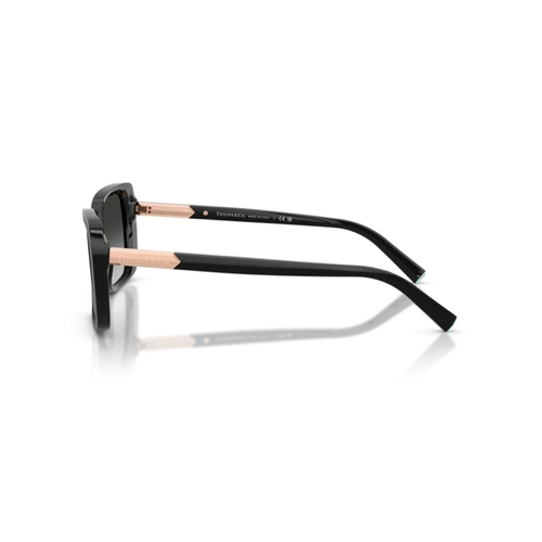 Óculos de Sol Tiffany 0TF4249 80013C55 Acetato Preto com lentes na cor Cinza Degradê