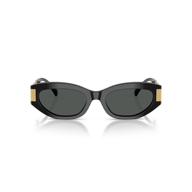Óculos de Sol Versace 0VE4501 GB1/8754 Acetato Preto com lentes na cor Fumê 2