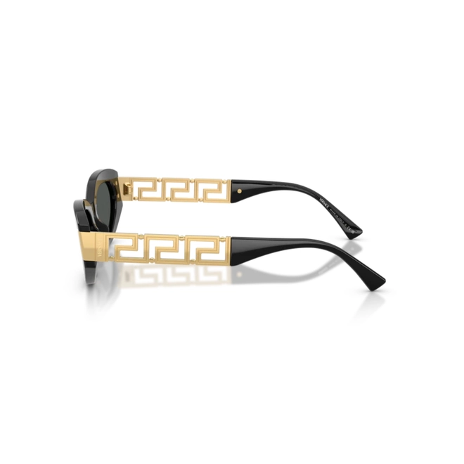 Óculos de Sol Versace 0VE4501 GB1/8754 Acetato Preto com lentes na cor Fumê 3