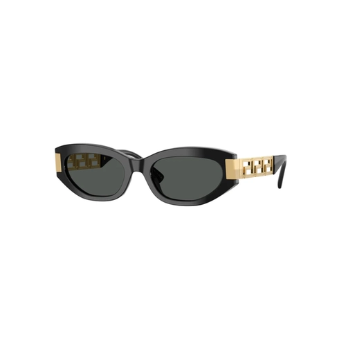 Óculos de Sol Versace 0VE4501 GB1/8754 Acetato Preto com lentes na cor Fumê