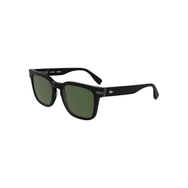 Óculos de Sol Lacoste L6065S 001 54 Acetato Preto com lentes na cor Verde 1