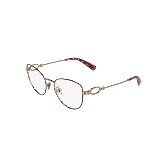 Óculos de Grau Longchamp LO2180 770 52 Metal Rose 1