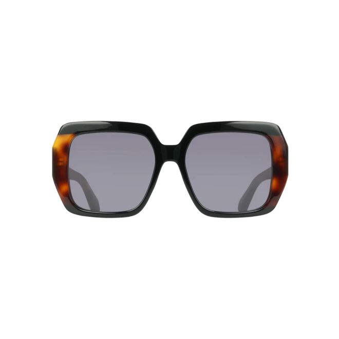 Óculos de Sol Salvatore Ferragamo SF2081S 006 56 Acetato Marrom Mesclado com lentes na cor Fumê 2