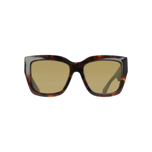 Óculos de Sol Salvatore Ferragamo SF2083SE 219 55 Acetato Marrom Mesclado com lentes na cor Marrom