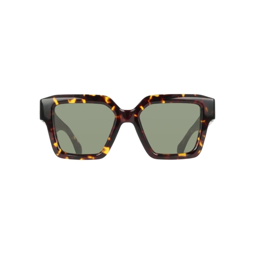 Óculos de Sol Salvatore Ferragamo SF2084S 242 53 Acetato Marrom Mesclado com lentes na cor Fumê