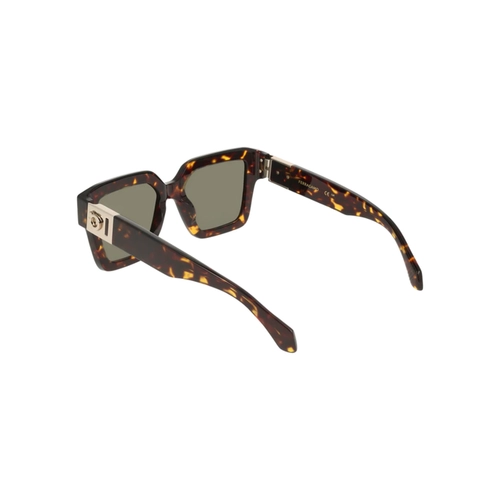 Óculos de Sol Salvatore Ferragamo SF2084S 242 53 Acetato Marrom Mesclado com lentes na cor Fumê